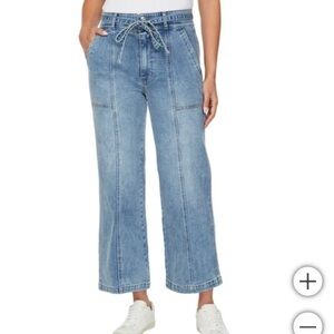 New Hudson Women’s Wide Leg Belted Jean